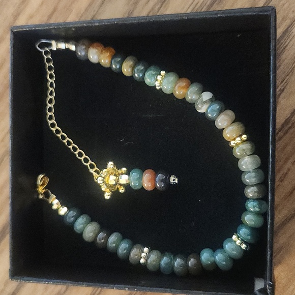 New!!  Bracelet 18 kt plated gold - Picture 1 of 7